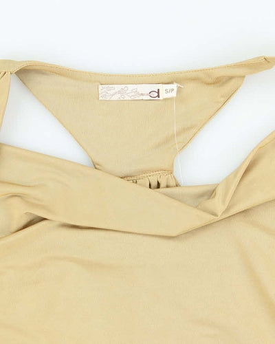 Vintage Y2k 00s Dynamite Cowl Neck Cut-out Top - S