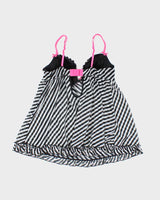 Vintage Y2k 00s La Senza Stripe Mesh Cami - M