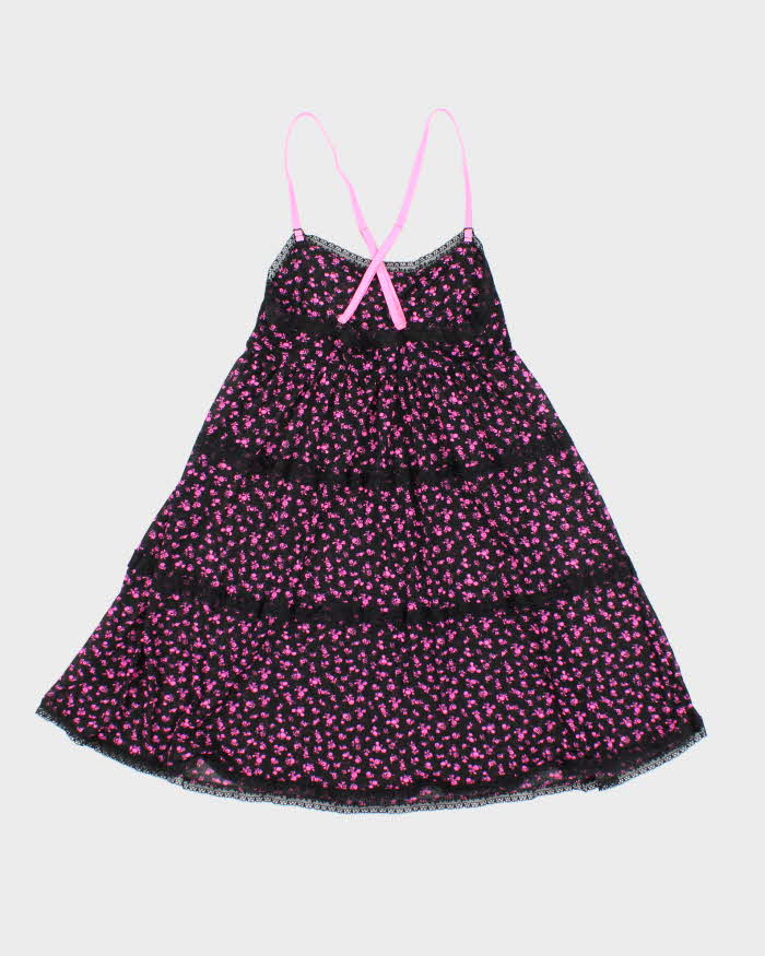 Vintage Y2k 00s La Senza Floral Mesh Cami - S
