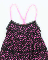 Vintage Y2k 00s La Senza Floral Mesh Cami - S