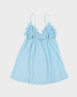 Vintage Y2k 00s La Senza Ruffle Mesh Cami - S