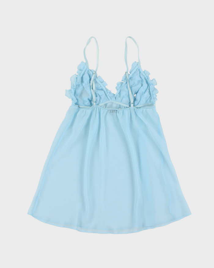 Vintage Y2k 00s La Senza Ruffle Mesh Cami - S