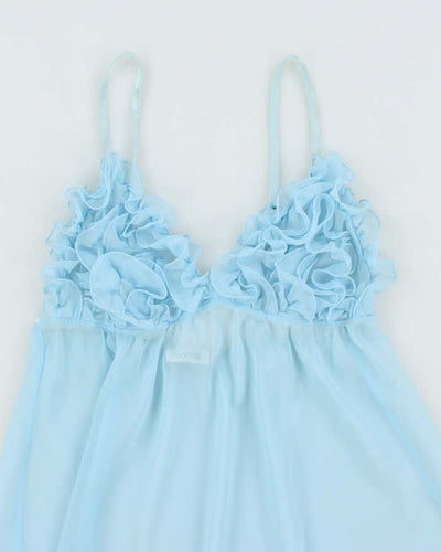 Vintage Y2k 00s La Senza Ruffle Mesh Cami - S