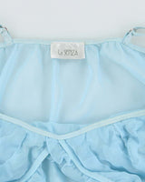 Vintage Y2k 00s La Senza Ruffle Mesh Cami - S