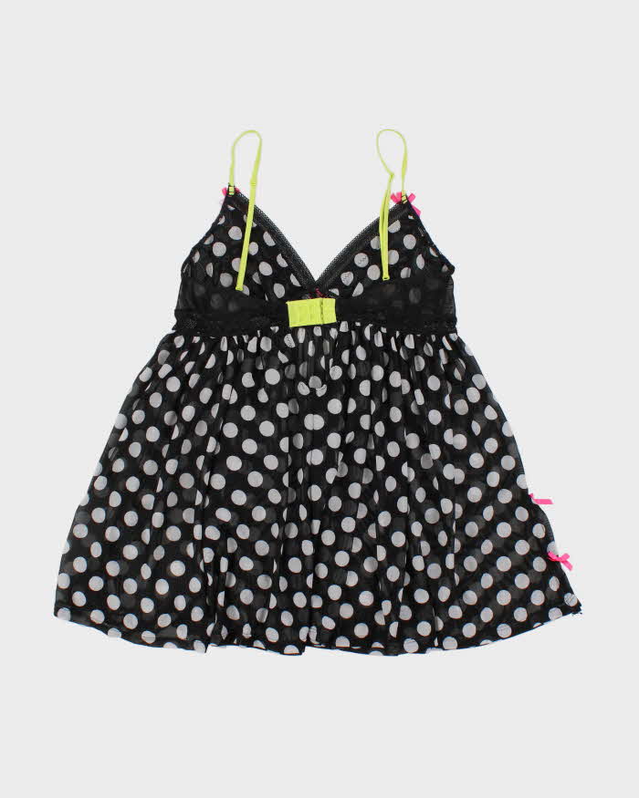 Vintage Y2k 00s Polka Dot Mesh Cami - S