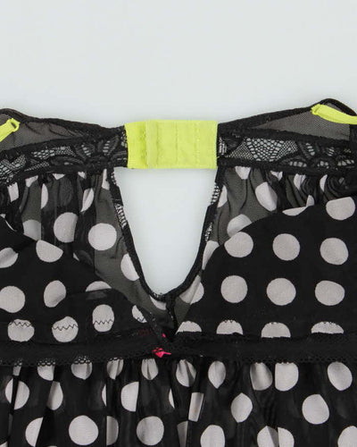 Vintage Y2k 00s Polka Dot Mesh Cami - S
