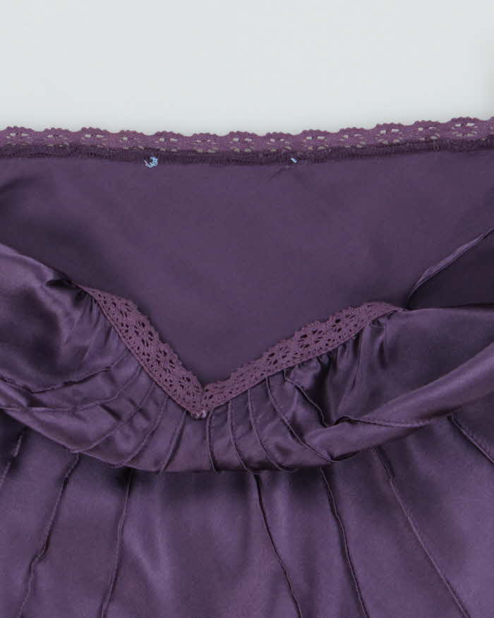 Vintage Y2k 00s Purple Silk Cami - M