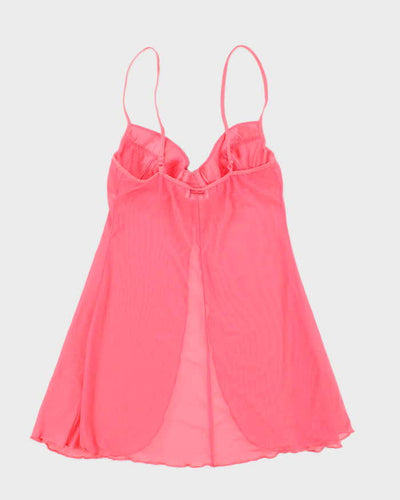Vintage Y2k 00s La Senza Beaded Mesh Cami - XS
