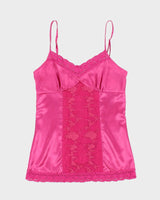 Vintage Y2k 00s Suzy Satin Cami - S