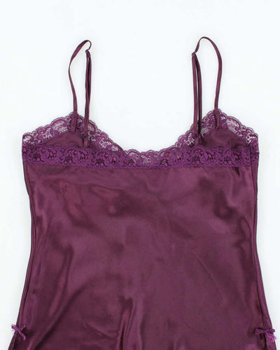 Vintage Y2k 00s La Vie En Rose Satin Cami - S