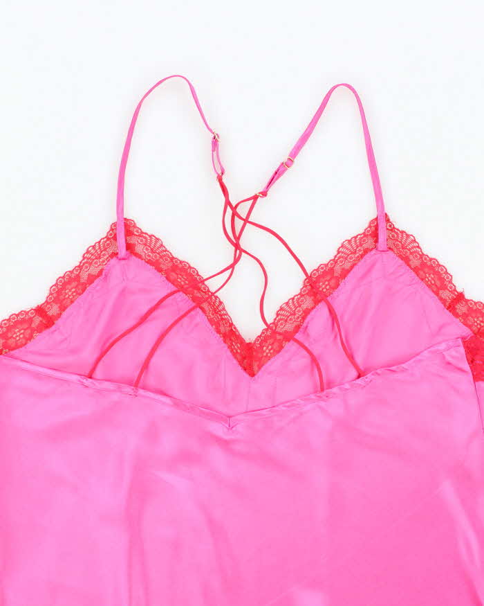 Vintage Y2k 00s Linea Donatella Satin Cami - L