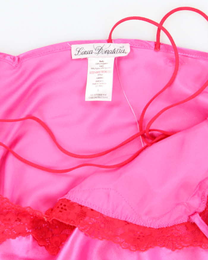Vintage Y2k 00s Linea Donatella Satin Cami - L