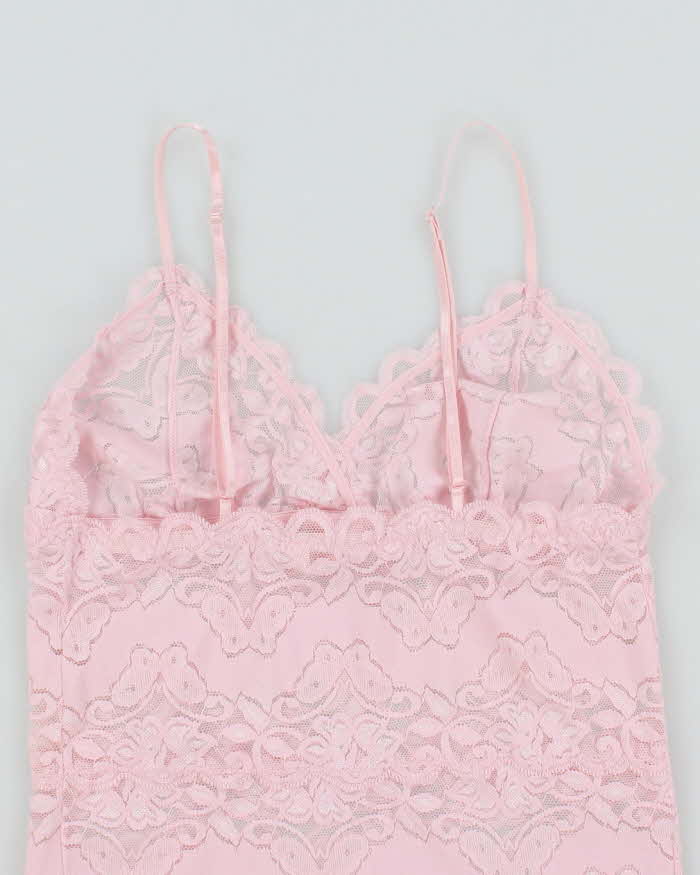 Vintage Y2k 00s La Vie En Rose Lace Cami - XS
