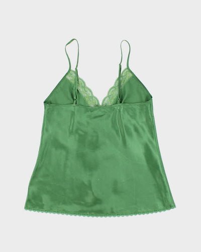 Vintage Y2k 00s La Vie En Rose Satin Cami - S