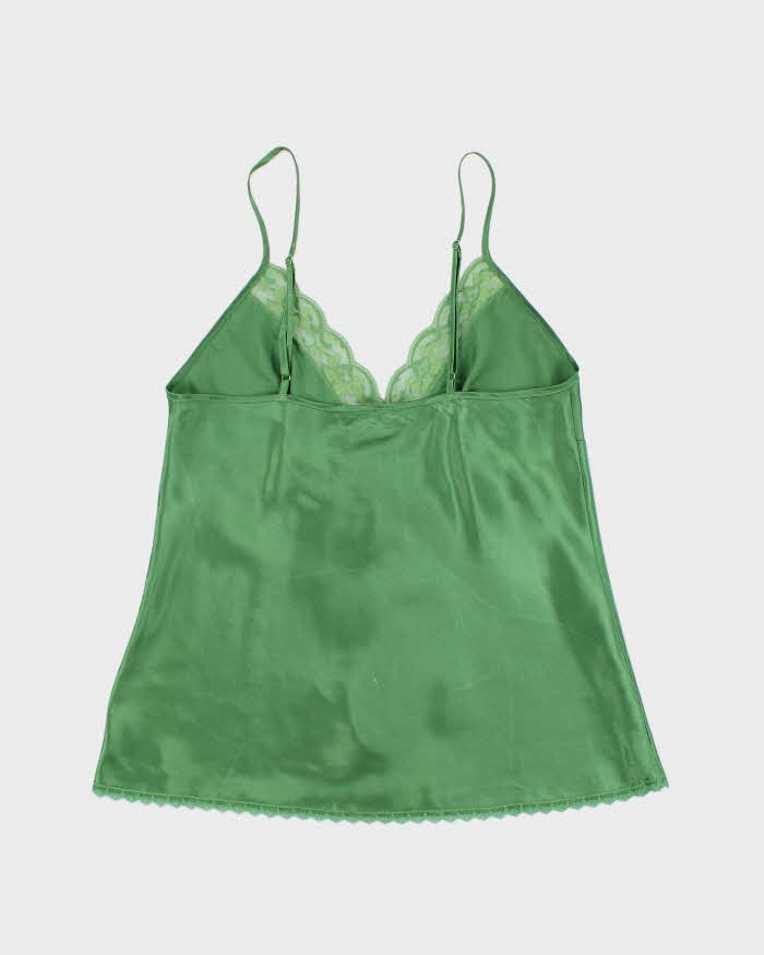Vintage Y2k 00s La Vie En Rose Satin Cami - S