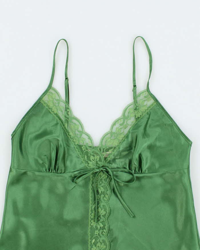 Vintage Y2k 00s La Vie En Rose Satin Cami - S