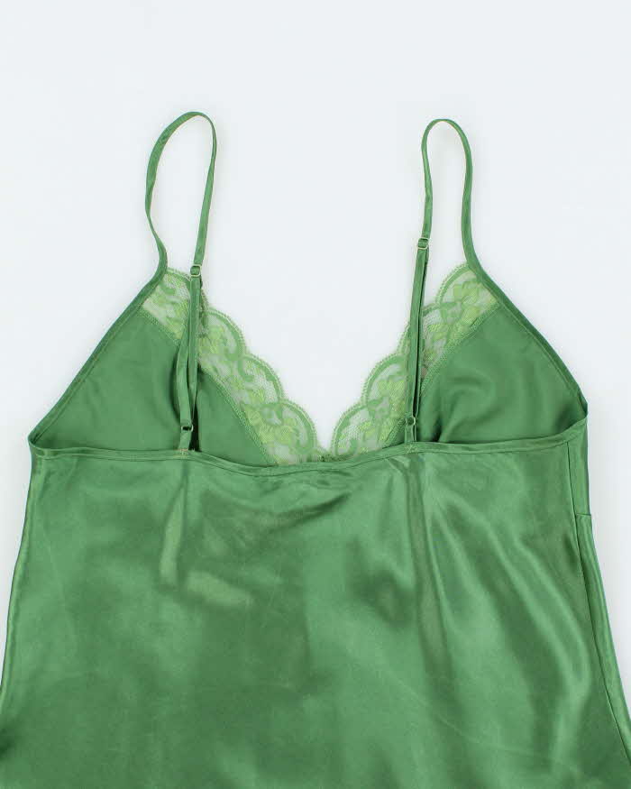 Vintage Y2k 00s La Vie En Rose Satin Cami - S