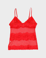 Vintage Y2k 00s Temptation Lace Cami - M