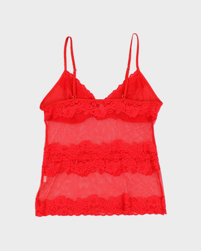 Vintage Y2k 00s Temptation Lace Cami - M
