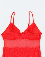 Vintage Y2k 00s Temptation Lace Cami - M