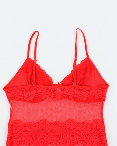 Vintage Y2k 00s Temptation Lace Cami - M