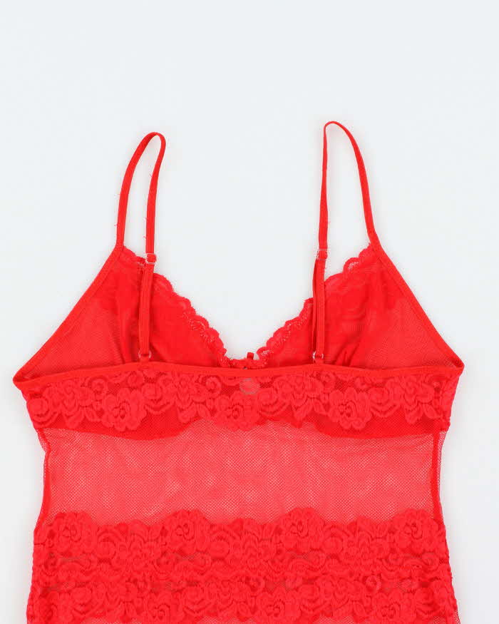 Vintage Y2k 00s Temptation Lace Cami - M