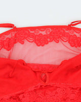 Vintage Y2k 00s Temptation Lace Cami - M