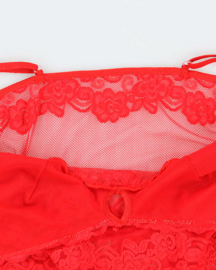 Vintage Y2k 00s Temptation Lace Cami - M