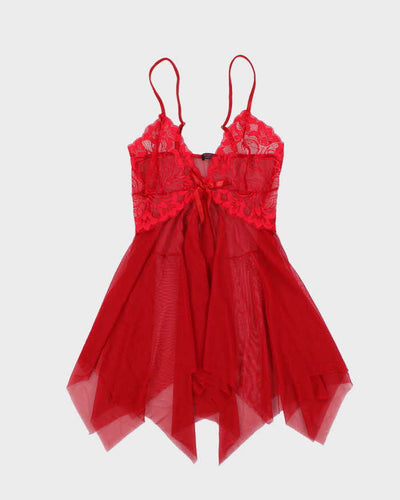 Vintage Y2k 00s Avid Love Handkerchief Hem Cami - S