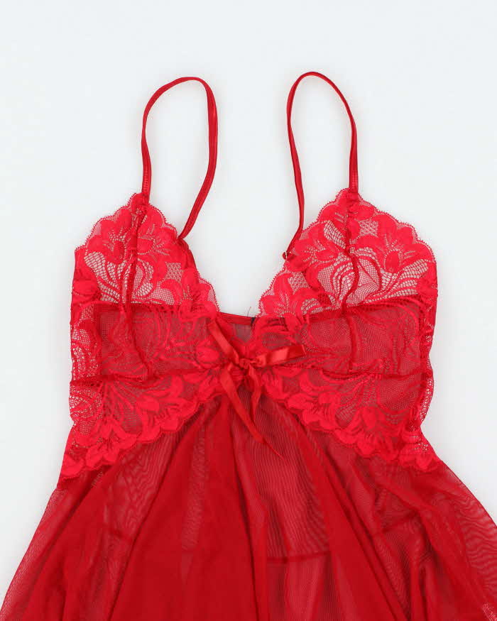 Vintage Y2k 00s Avid Love Handkerchief Hem Cami - S