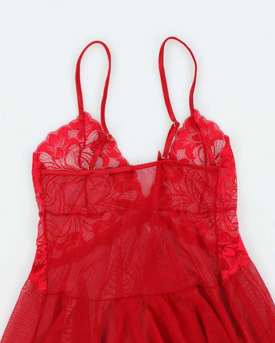 Vintage Y2k 00s Avid Love Handkerchief Hem Cami - S
