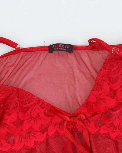 Vintage Y2k 00s Avid Love Handkerchief Hem Cami - S