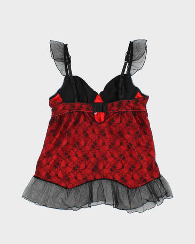 Vintage Y2k 00s Sophie B. Lace Top - S