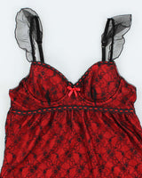 Vintage Y2k 00s Sophie B. Lace Top - S