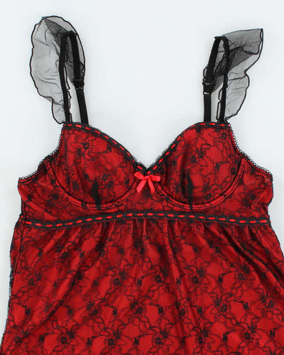 Vintage Y2k 00s Sophie B. Lace Top - S