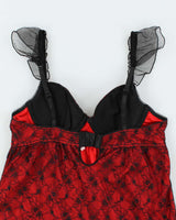 Vintage Y2k 00s Sophie B. Lace Top - S