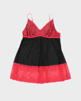 Vintage Y2k 00s LA Vie En Rose Mesh Cami - L