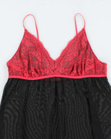 Vintage Y2k 00s LA Vie En Rose Mesh Cami - L