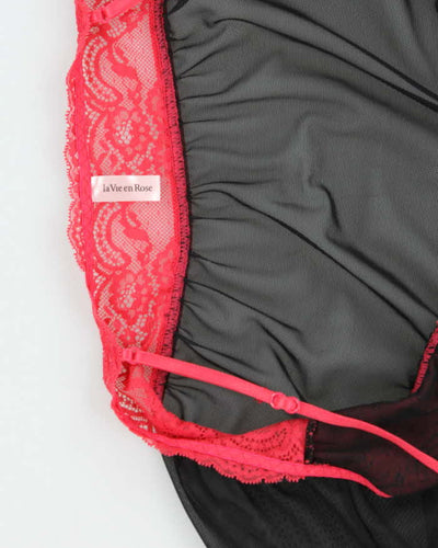 Vintage Y2k 00s LA Vie En Rose Mesh Cami - L