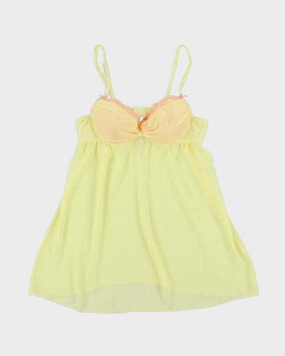 Vintage Y2k 00s La Vie En Rose Mesh Top - M