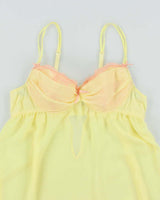 Vintage Y2k 00s La Vie En Rose Mesh Top - M