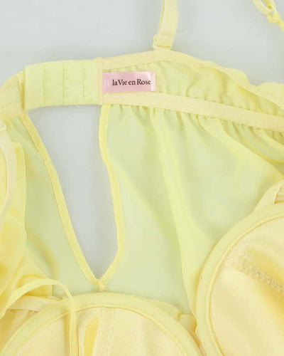 Vintage Y2k 00s La Vie En Rose Mesh Top - M