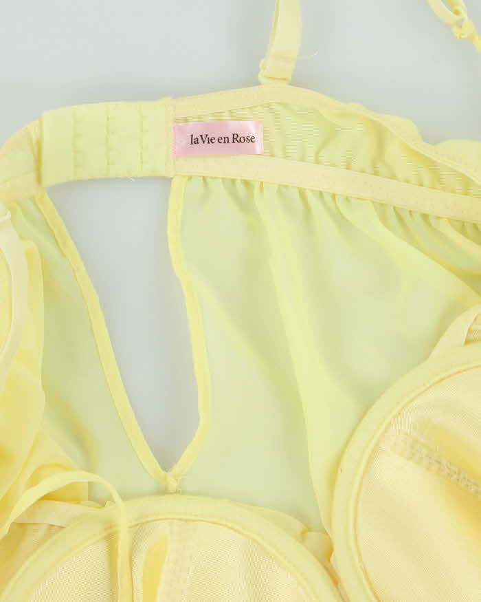 Vintage Y2k 00s La Vie En Rose Mesh Top - M