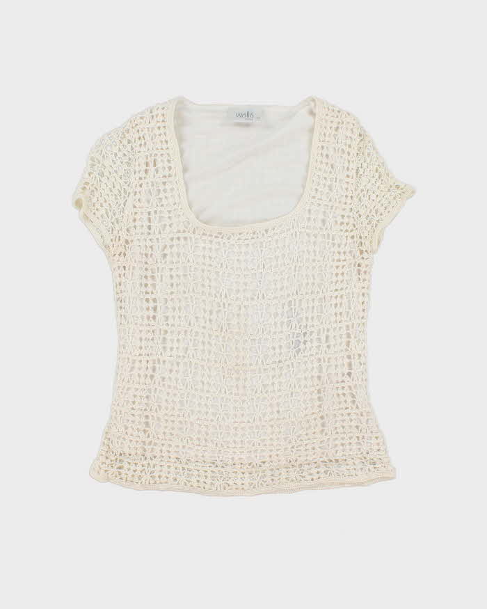 Vintage Y2k 00s Wallis Crochet Top - M