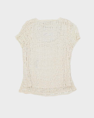 Vintage Y2k 00s Wallis Crochet Top - M