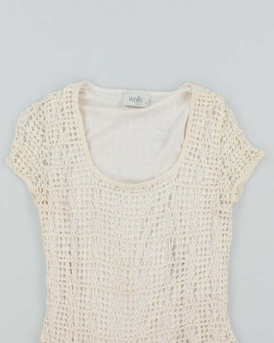 Vintage Y2k 00s Wallis Crochet Top - M