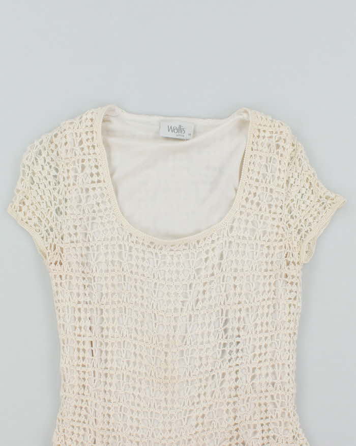 Vintage Y2k 00s Wallis Crochet Top - M