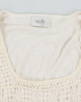Vintage Y2k 00s Wallis Crochet Top - M