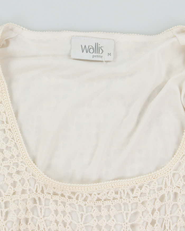Vintage Y2k 00s Wallis Crochet Top - M