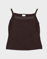 Vintage 90s Loft Beaded Knit Cami - M